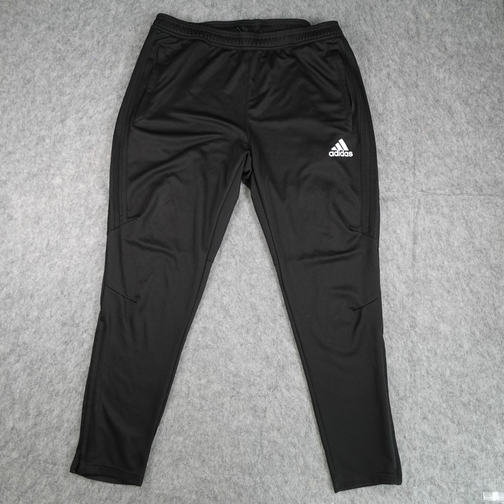 Adidas Pants Mens Extra Large Black Soccer Tiro 17 Climacool BK0348 Ankle Zip